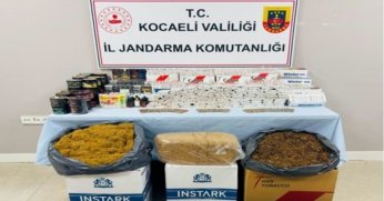 Kocaeli'de kaçak 13 bin 440 dolu makaron ile 467 elektronik sigara ele geçirildi
