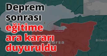 Deprem sonrası eğitime ara kararı duyuruldu