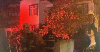 Kocaeli'de korkutan baca yangını