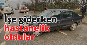 İşe giderken hastanelik oldular 
