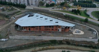 Yeni Gölcük terminalinde çatı imalatı tamam