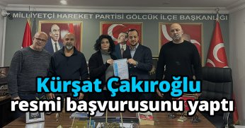 Kürşat Çakıroğlu resmi başvurusunu yaptı