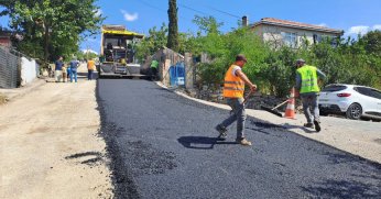 Gebze’de 2 ayda 27.320 ton asfalt serildi