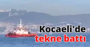 Kocaeli'de tekne battı