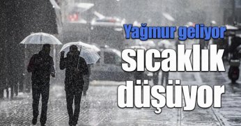Yağmur geliyor sıcaklık düşüyor