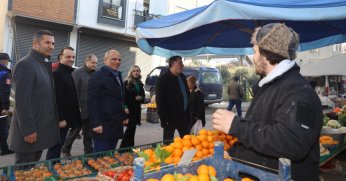 Başkan Söğüt’ten pazar ziyareti