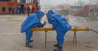 Büyükşehir İtfaiyesinden KBRN eğitimi