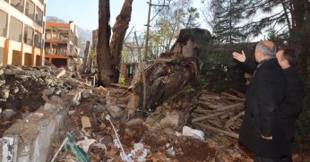 Başkan Söğüt’ten okul alanında inceleme