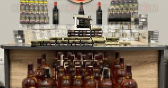 İş yerine yapılan baskında bin 370 paket kaçak sigara ele geçirildi