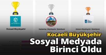 Kocaeli Büyükşehir Sosyal Medyada Birinci Oldu