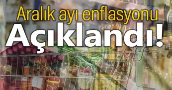 Aralık ayı enflasyonu açıklandı