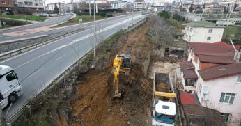 Eskihisar feribot yolu genişletiliyor