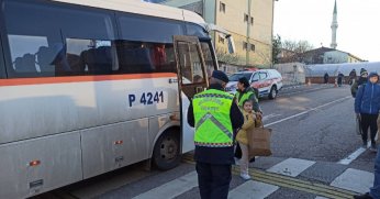 Ocak ayında 112 bin araç kontrol edildi, 605'i trafikten men edildi