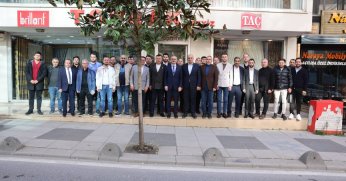 Bünyamin Çiftçi, esnaflarla bir araya geldi