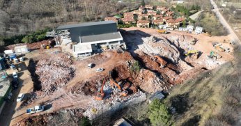 Teleferik için otopark alanları inşa ediliyor