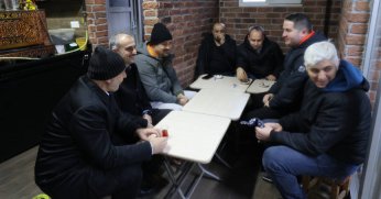 Bünyamin Çiftçi, işçileri mesaiye uğurladı