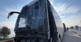 TEM'de Kaza : 1’i ağır 9 yaralı