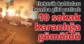 10 sokak karanlığa gömüldü