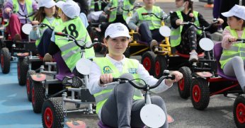 Kocaeli Trafik Eğitim Parkı'nda ilk ders