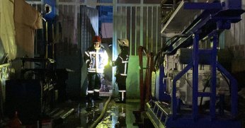 Kaldığı iş yerinde yanarak can verdi