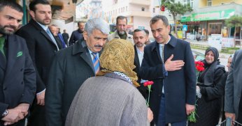 Hülagü ve Şirin'den esnaf ziyaretleri