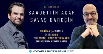 Büyükşehir yazar Barkçin'i okurlarıyla buluşturacak