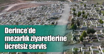 Derince’de mezarlık ziyaretlerine ücretsiz servis
