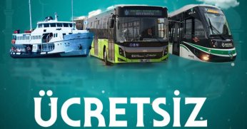 Bayramda ulaşım 3 gün boyunca ücretsiz