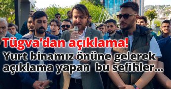 Yurt binamız önüne gelerek açıklama yapan  bu sefihler... 