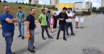 Büyükşehir İtfaiyesinden site sakinlerine eğitim