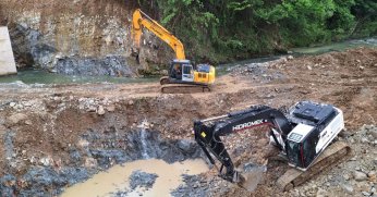 Duraklı-Alihocalar Köprüsünün orta ayağına başlandı