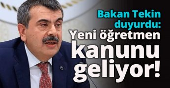 Yeni öğretmen kanunu geliyor!