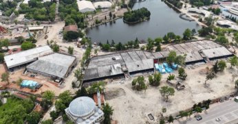 İzmit Millet Bahçesinin kaba inşaatı tamamlandı