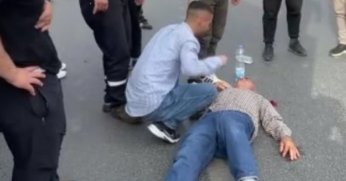 Yolun karşısına geçmeye çalışan bisikletliye kamyonet çarptı