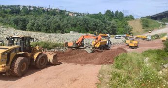 Wilcynski Caddesi’nde yol çalışmasına devam