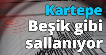 Kartepe beşik gibi sallanıyor