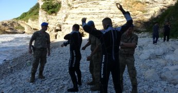 Kandıra'da denizde kaybolan genci arama çalışması sürüyor