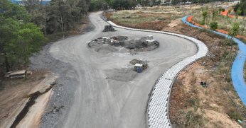 Gebze Millet Bahçesinin iç yolları asfaltlanıyor