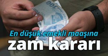 En düşük emekli maaşına zam kararı