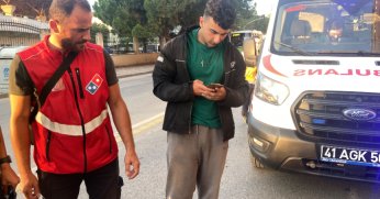 2 motosiklet kazaya karıştı, sürücüler yara almadan kurtuldu