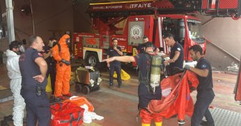 Büyükşehir İtfaiyesinde hizmet içi eğitimler