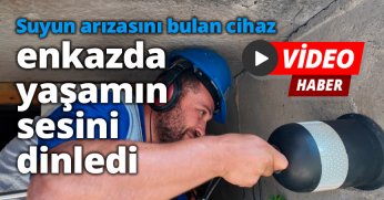 Su kaçağı tespit cihazıyla 