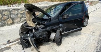 Yaklaşık 50 metre savrulduktan sonra durabildi