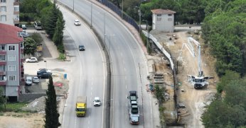 Sezai Karakoç üst geçidinde yoğun tempo