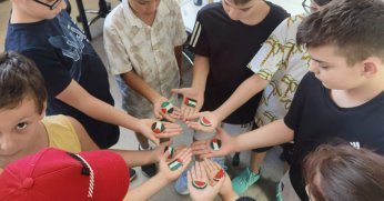 Kocaelili çocuklar haykırdı; Yaşasın özgür Filistin