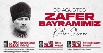 Zafer Bayramı Coşkusu  Derince’de Yaşanacak
