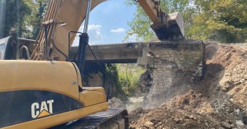Tatarahmet Köyü Köprüsü yıkıldı, yenisi yapılıyor