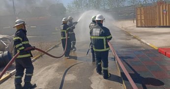 İtfaiyeden Polisan acil durum ekiplerine eğitim