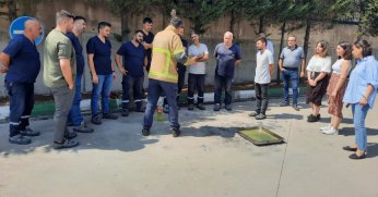 İtfaiyeden acil durum ekiplerine eğitim