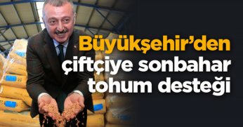 Büyükşehir’den çiftçiye sonbahar tohum desteği